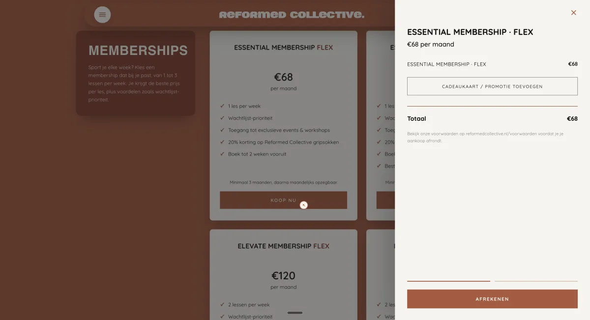 Checkout met Mollie: abonnementen en credits